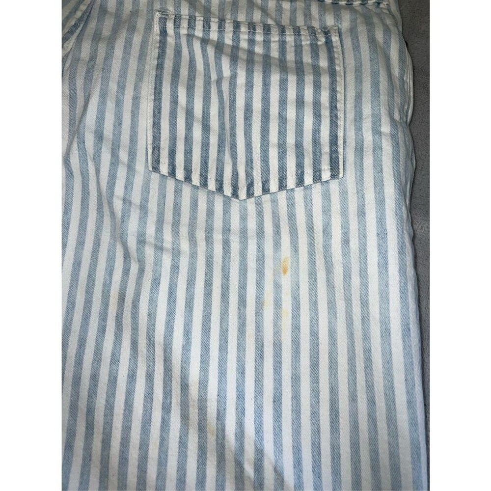 VTG Striped Denim Jean Long Shorts XS-S - Picture 8 of 8
